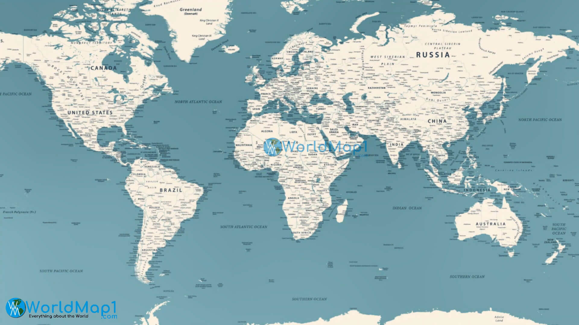 Carte des pays et villes du monde